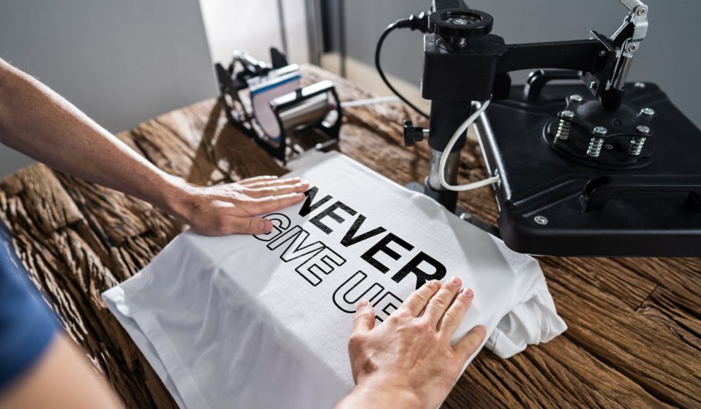 man printing graphic t-shirt 