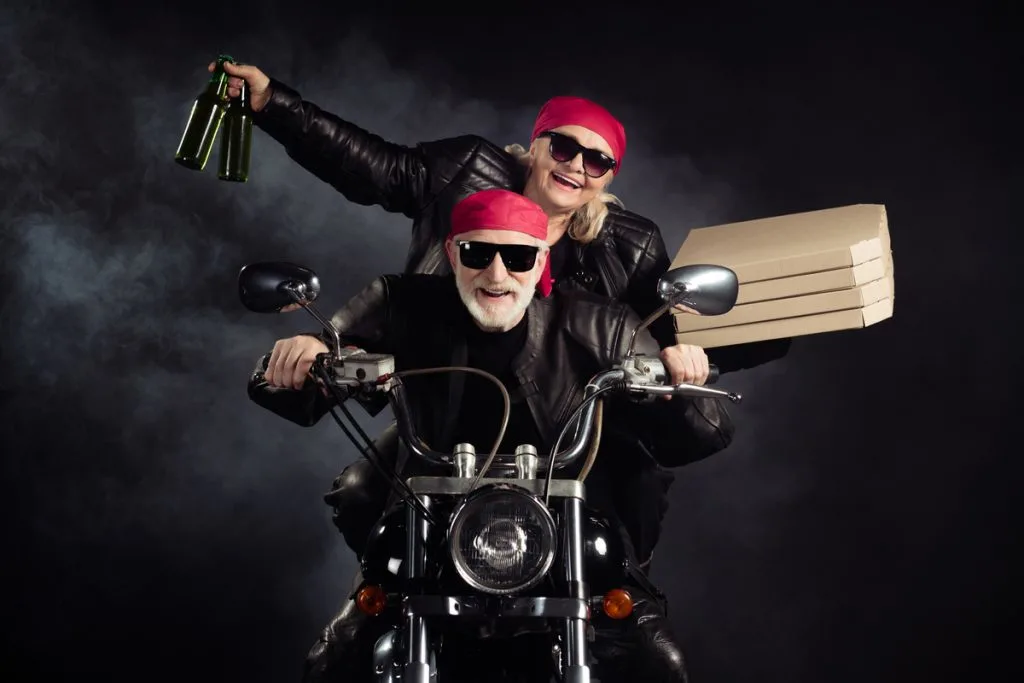 Old Man Old Woman Cool Rockers Ride
