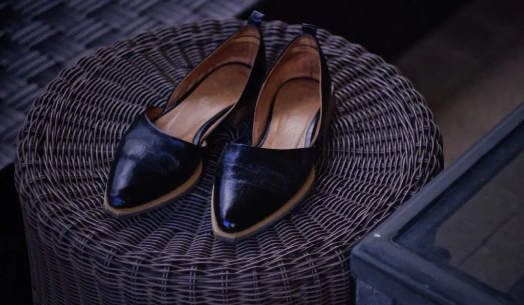 Winklepicker Black pointed Shoes